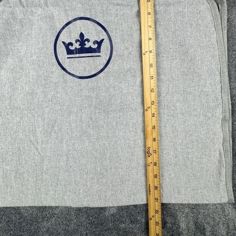 Peter Millar Grey Heather Crown Logo Garment Bag Travel Suit Carrier Foldable